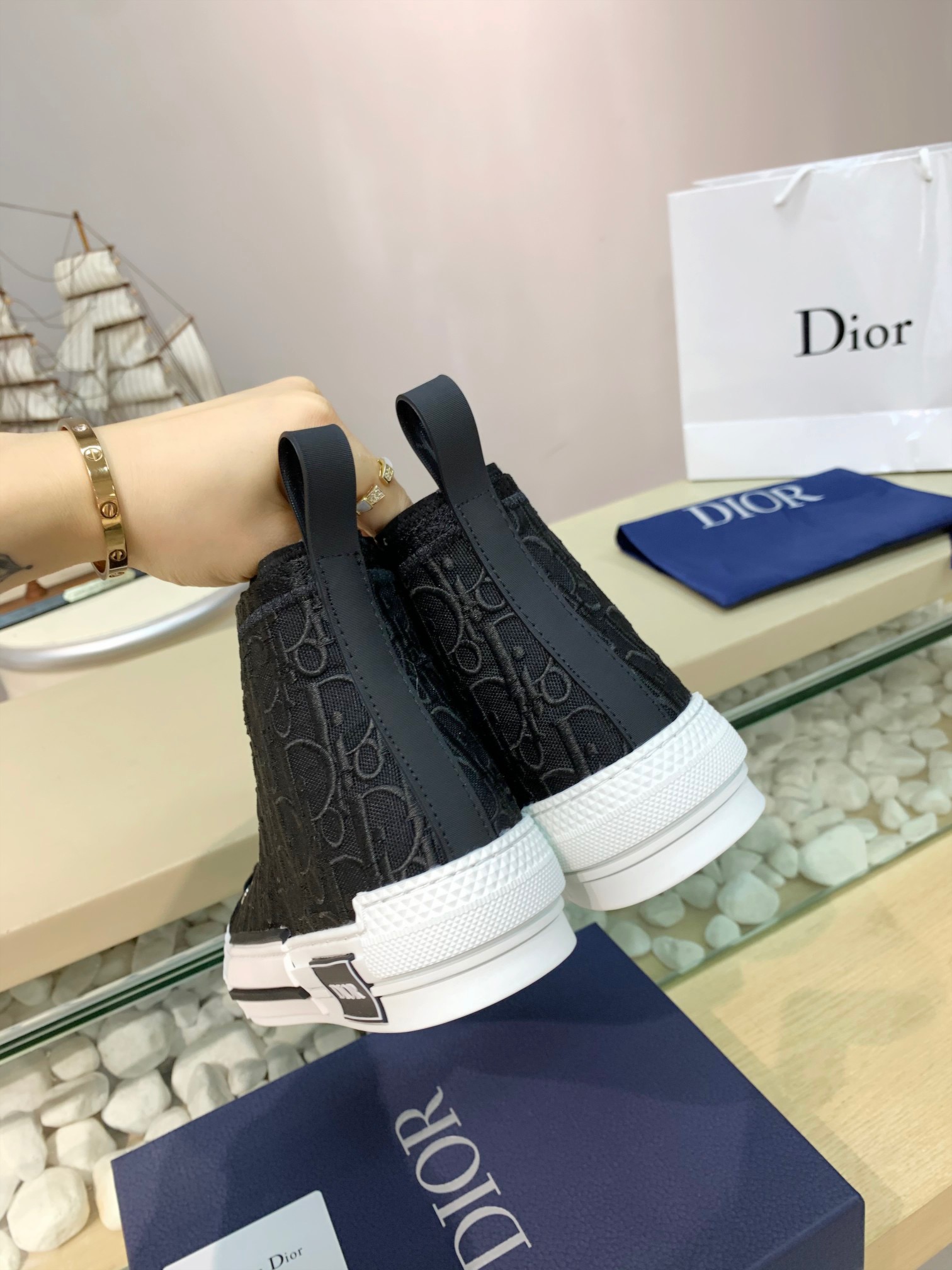 Men Women D*ior Top Sneakers