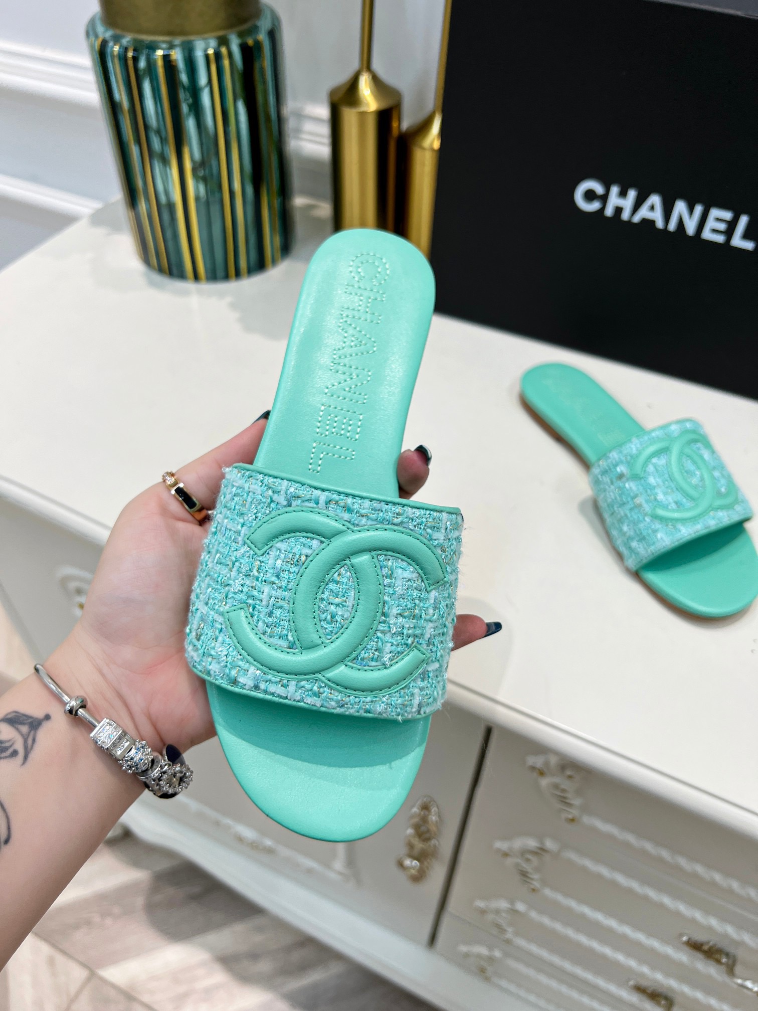 Women C*hanel Top Sandals