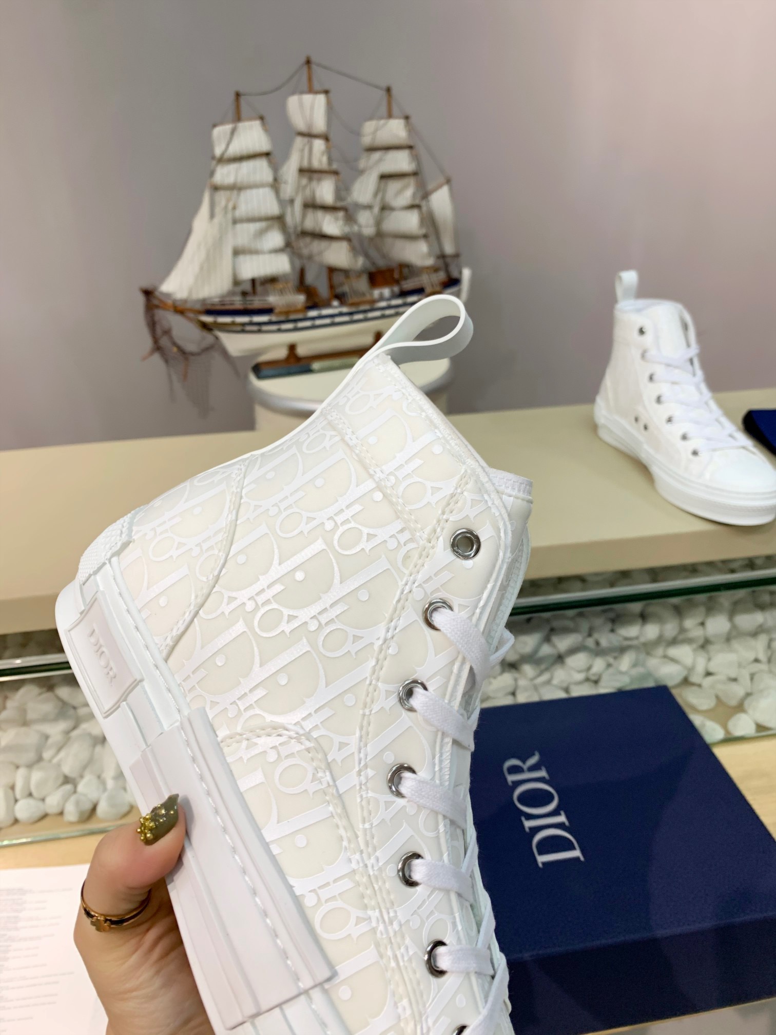 Men Women D*ior Top Sneakers