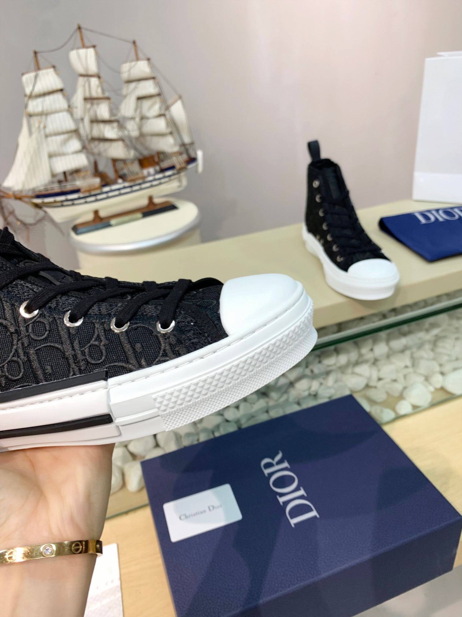 Men Women D*ior Top Sneakers