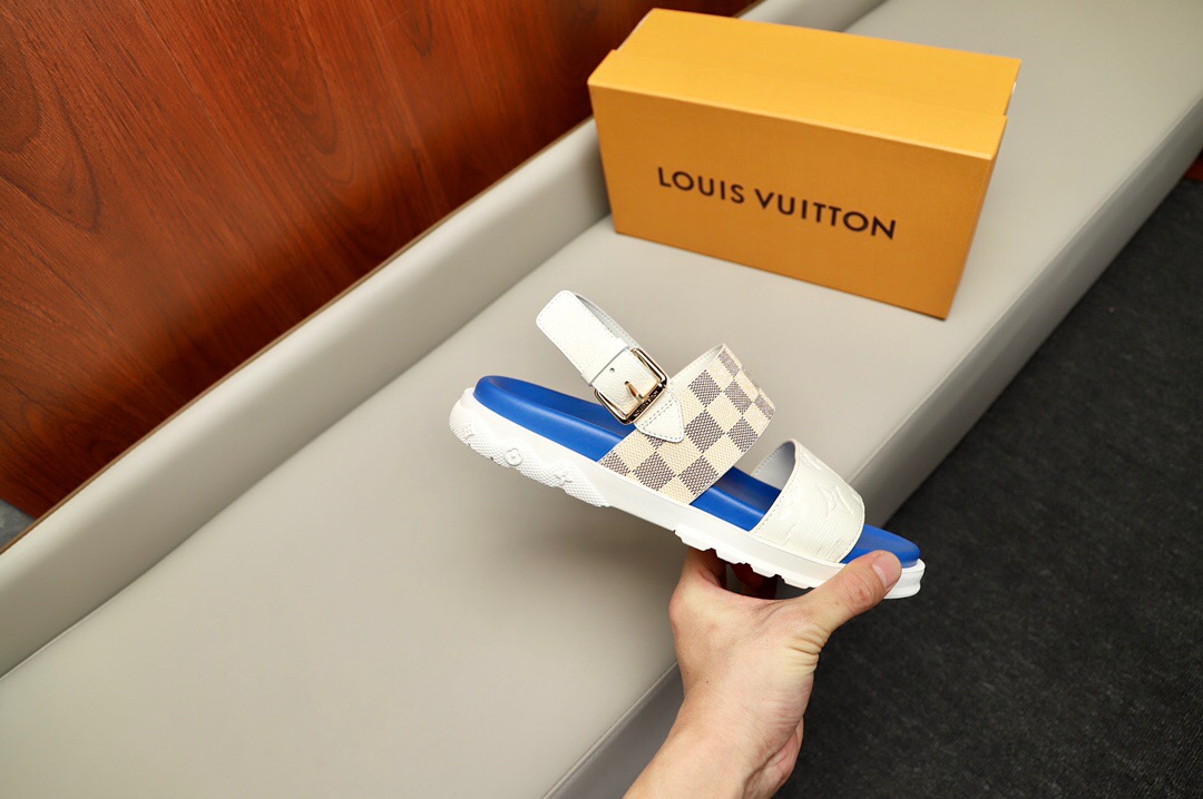 Men L*ouis V*uitton Top Slippers
