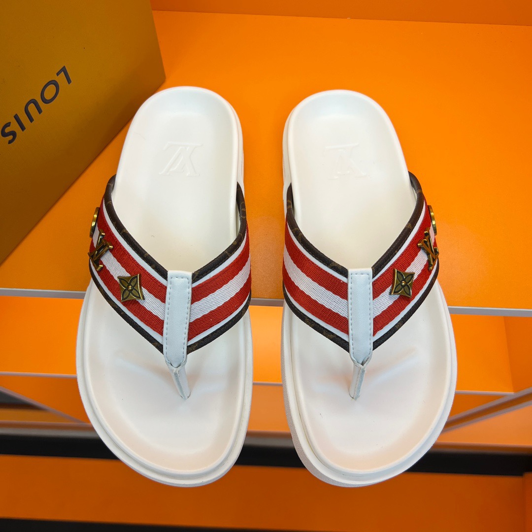 Men L*ouis V*uitton Top Slippers