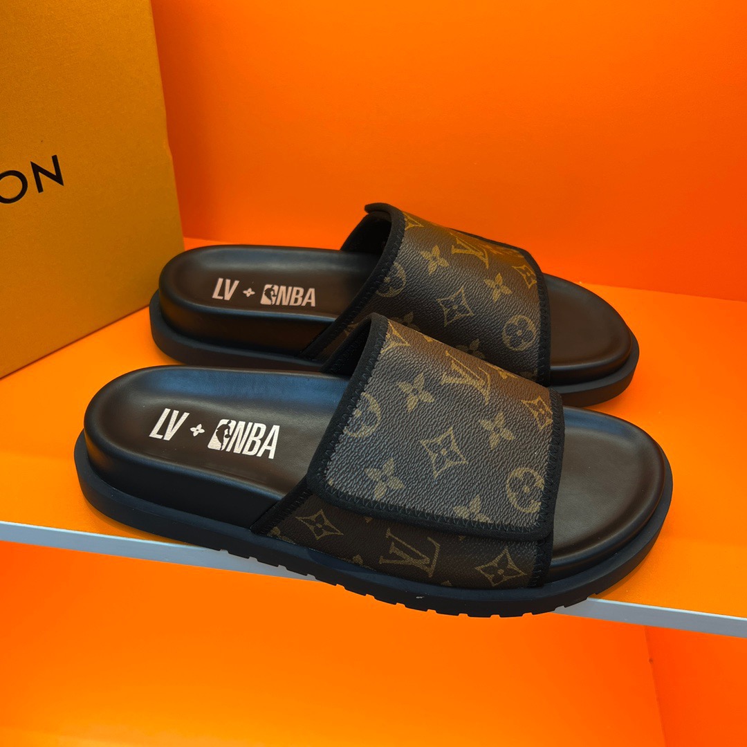 Men L*ouis V*uitton Top Slippers