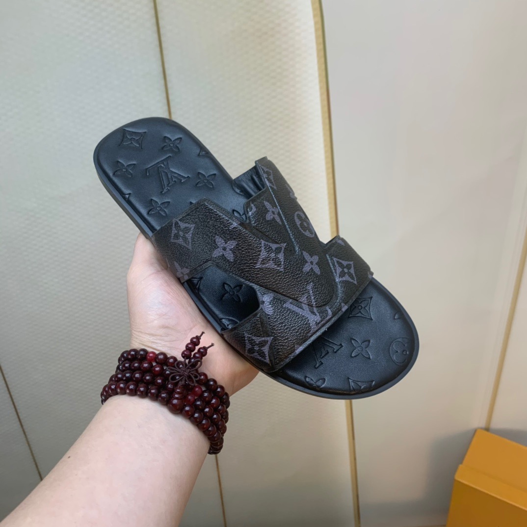 Men L*ouis V*uitton Top Slippers