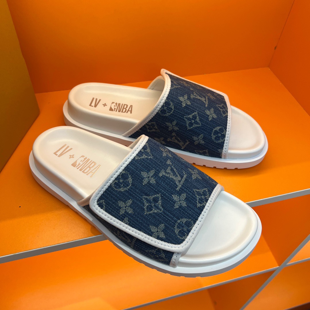 Men L*ouis V*uitton Top Slippers