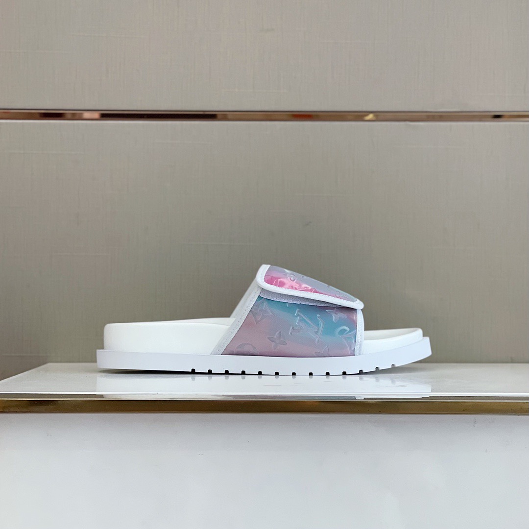 Men L*ouis V*uitton Top Slippers