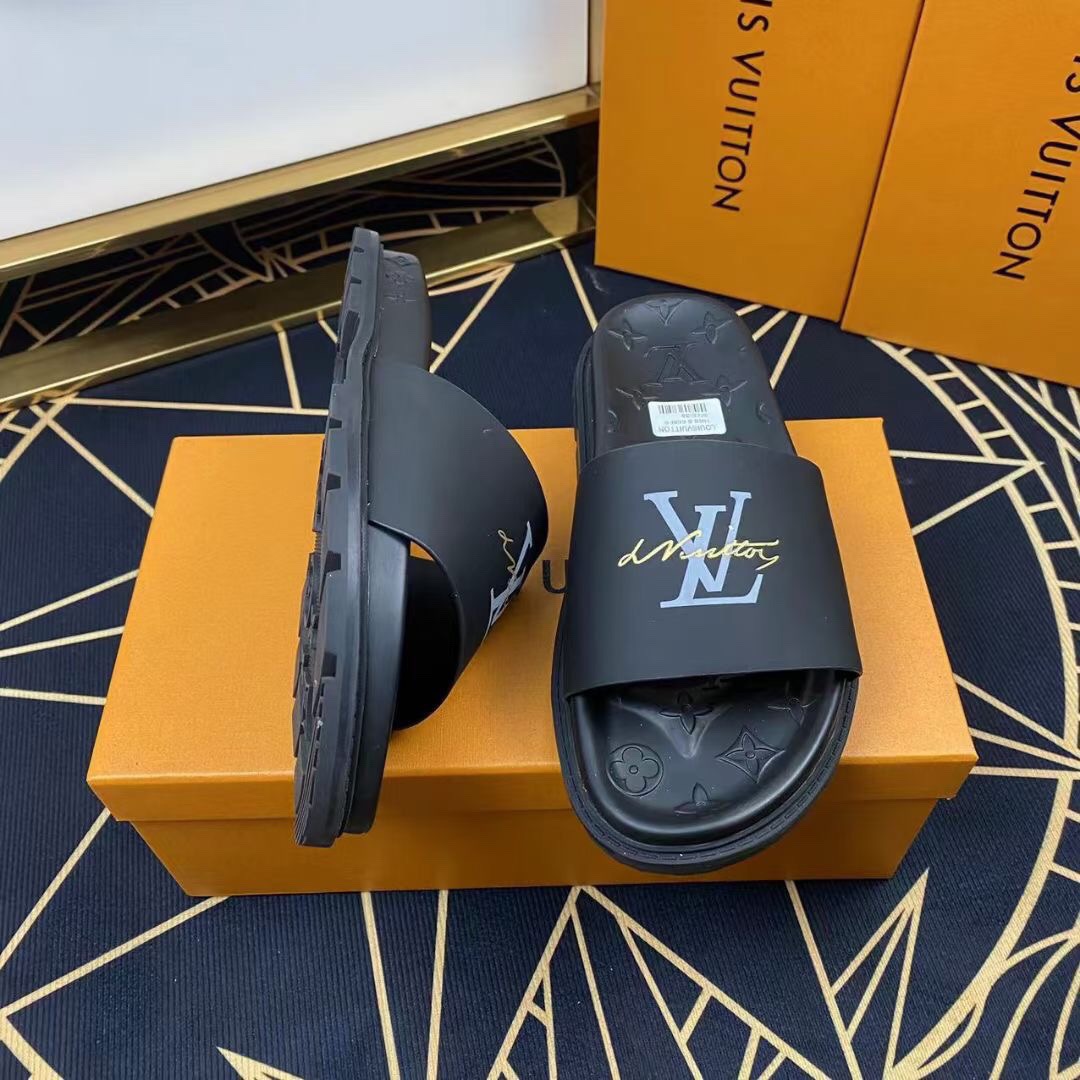 Men L*ouis V*uitton Top Slippers