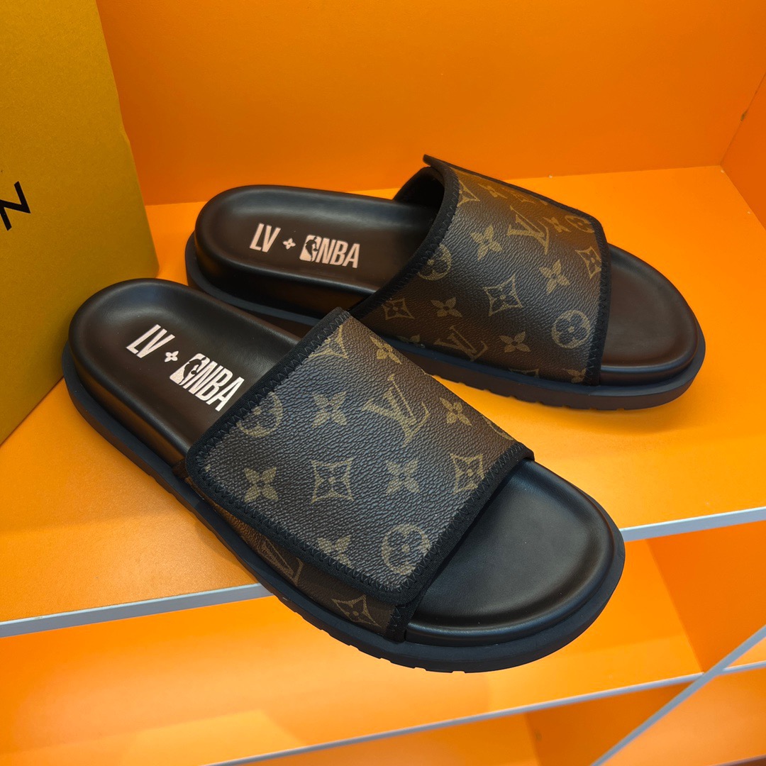 Men L*ouis V*uitton Top Slippers