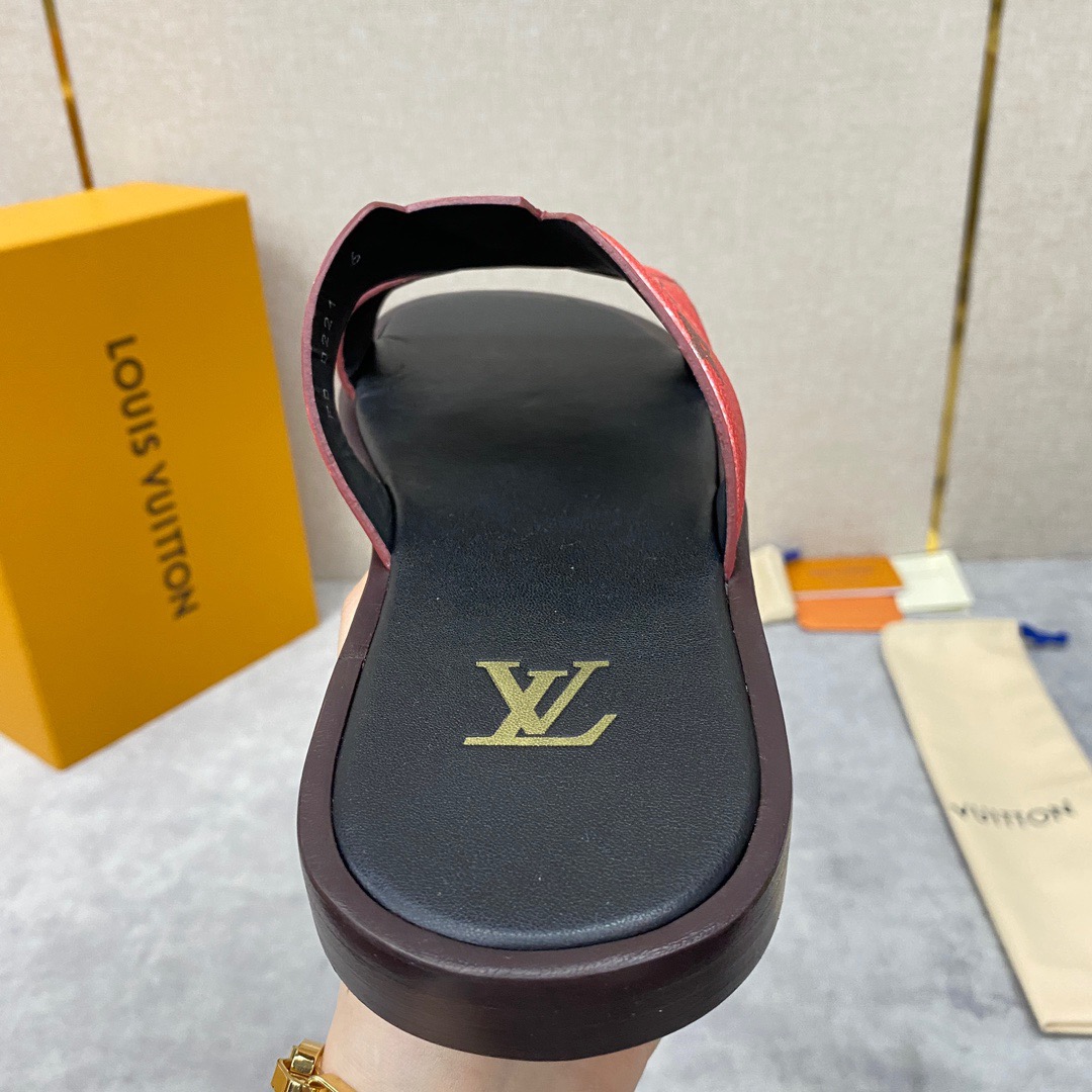 Men L*ouis V*uitton Top Slippers