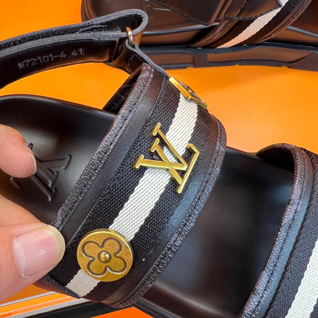 Men L*ouis V*uitton Top Slippers