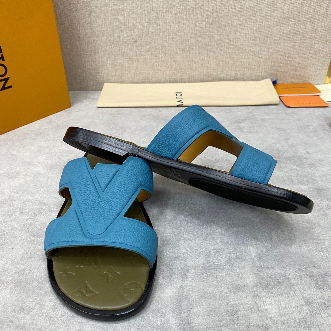 Men L*ouis V*uitton Top Slippers