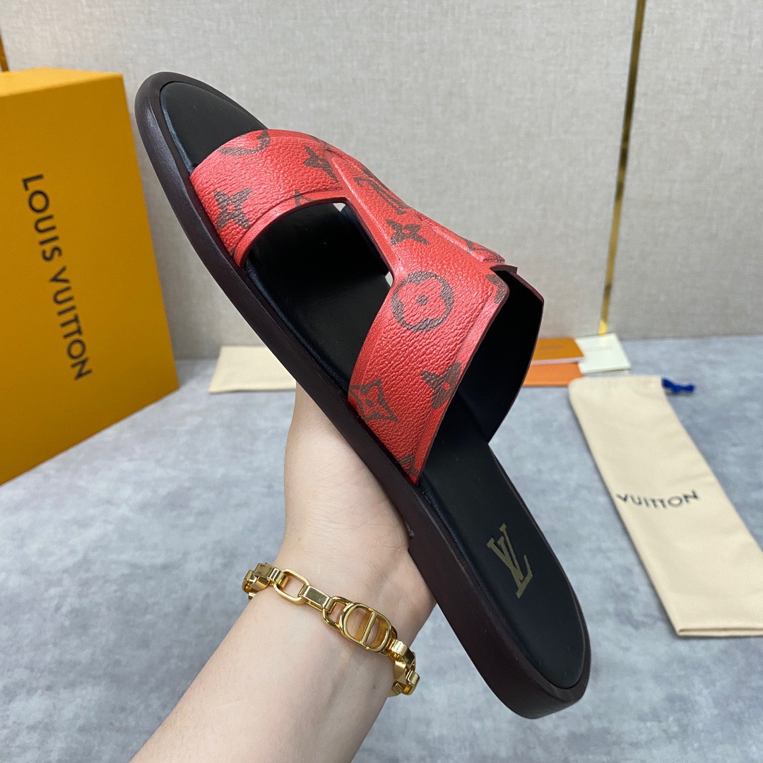 Men L*ouis V*uitton Top Slippers