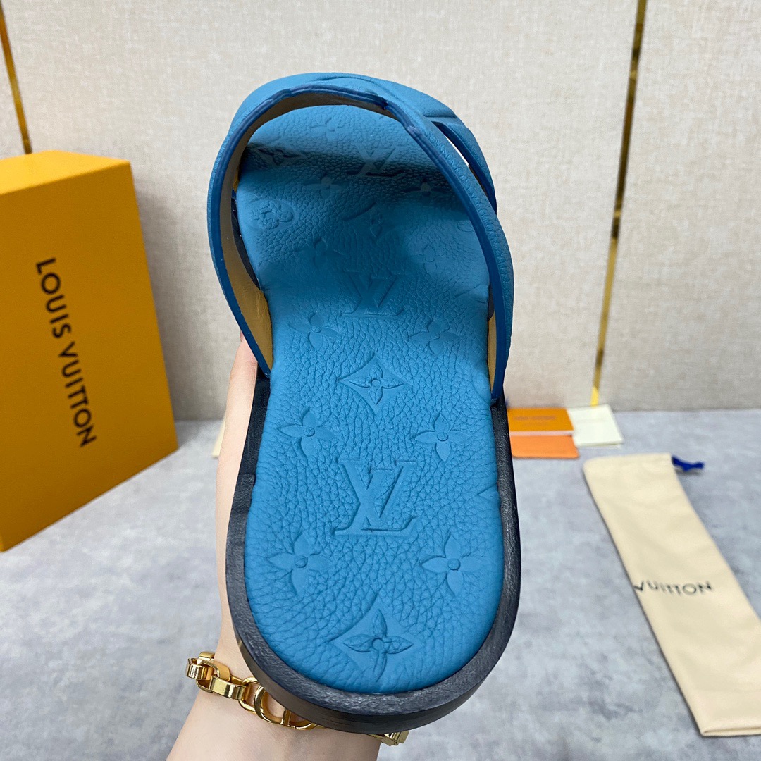 Men L*ouis V*uitton Top Slippers