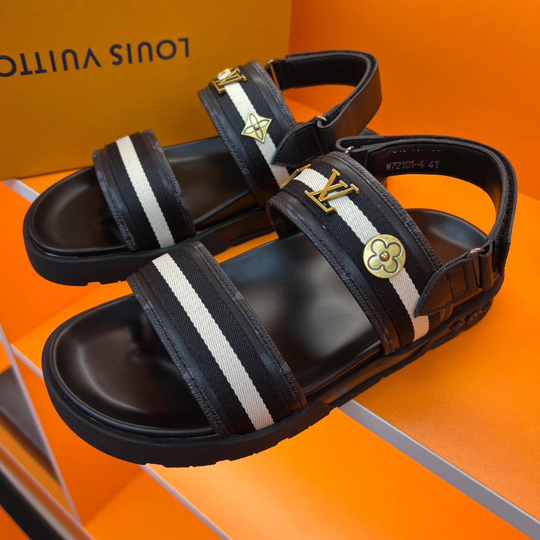 Men L*ouis V*uitton Top Slippers