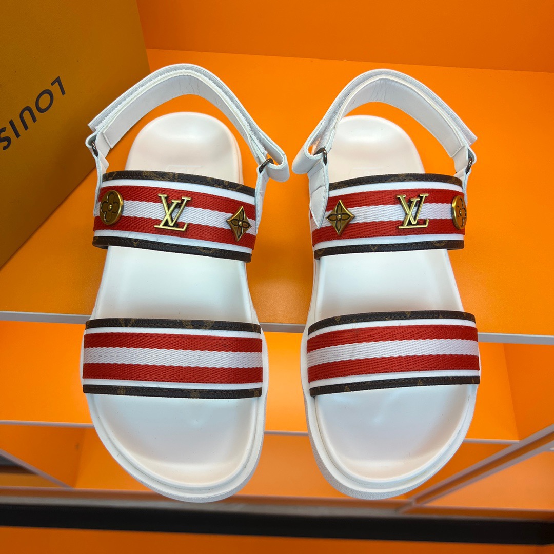 Men L*ouis V*uitton Top Slippers