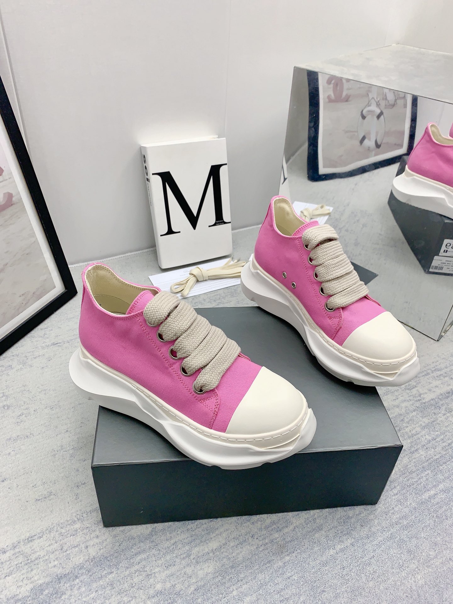 Men Women R*ick O*wens Top Sneaker