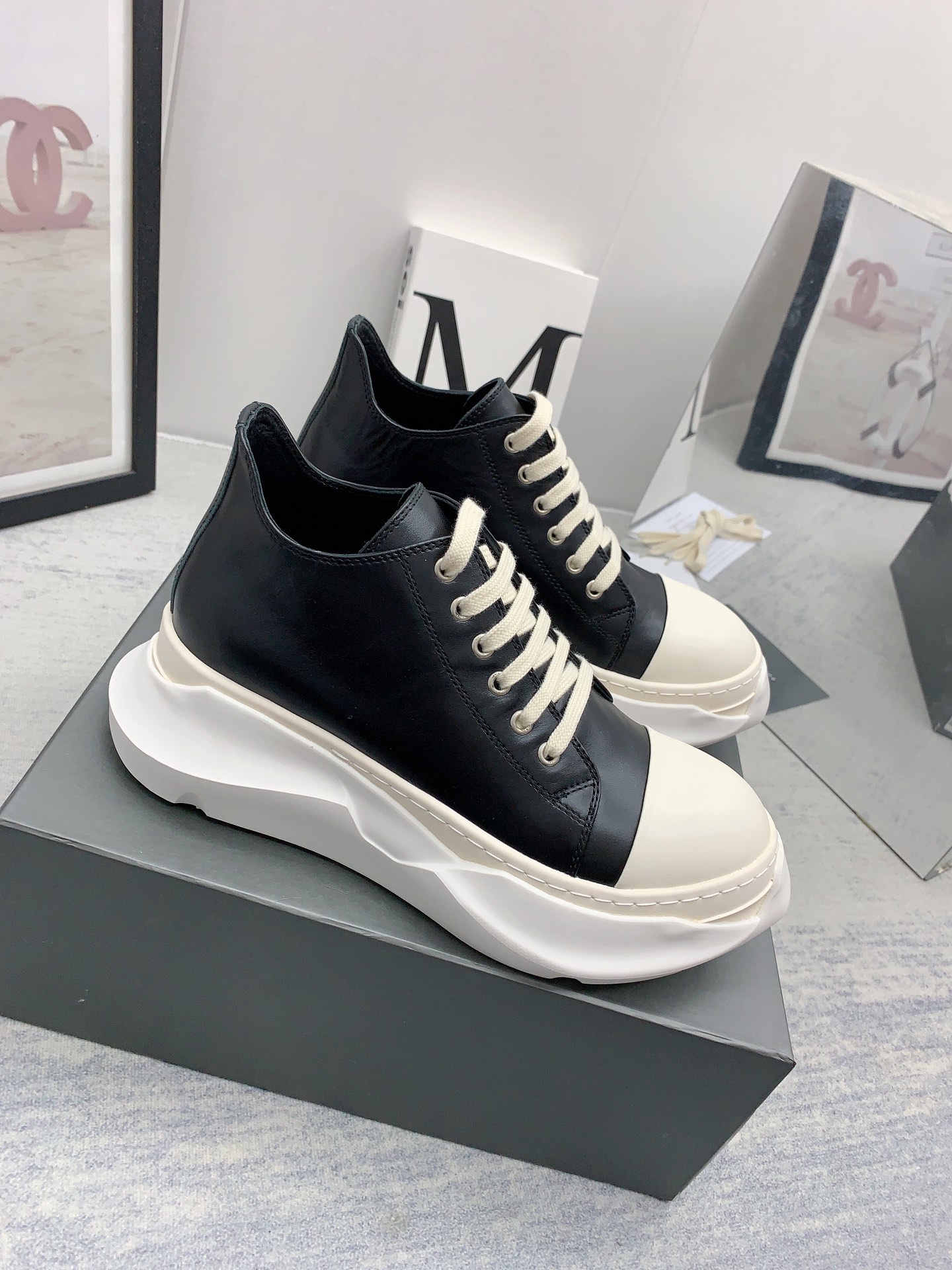 Men Women R*ick O*wens Top Sneaker