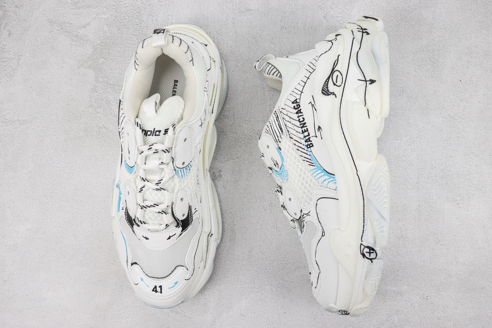 Men Women B*alenciaga Top Sneakers