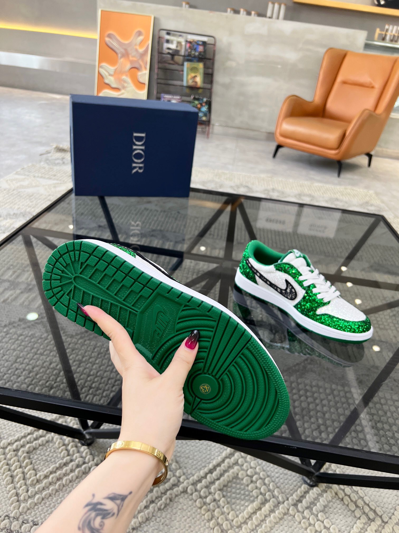 Men D*ior Top Sneakers