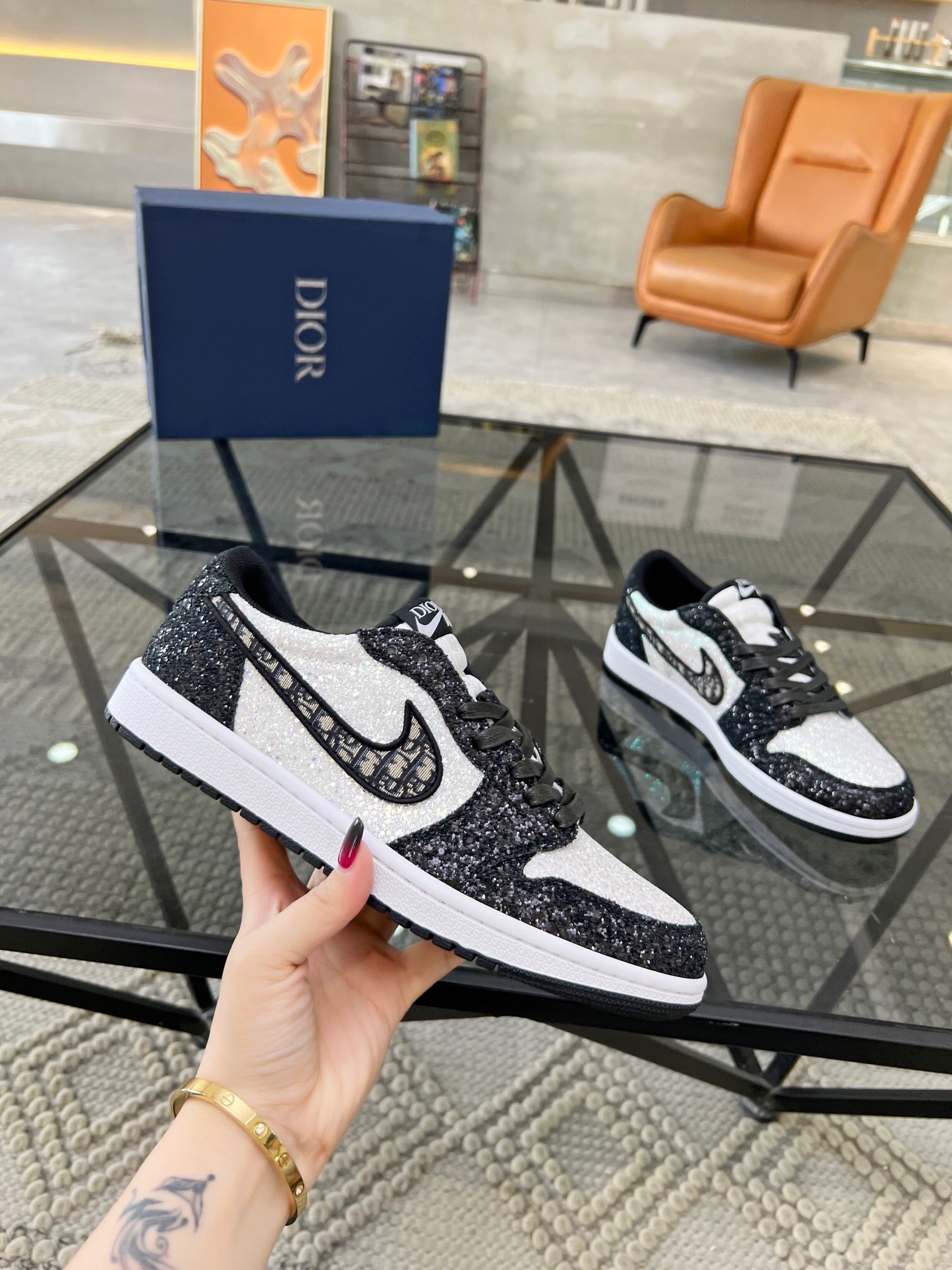 Men D*ior Top Sneakers