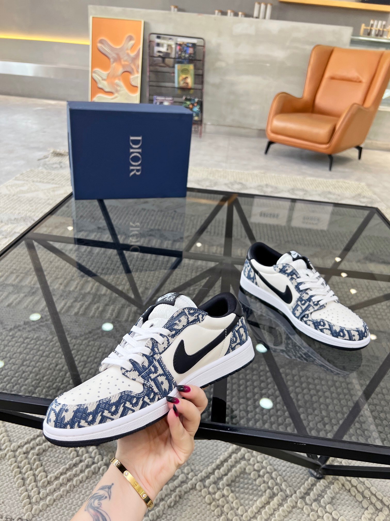 Men D*ior Top Sneakers