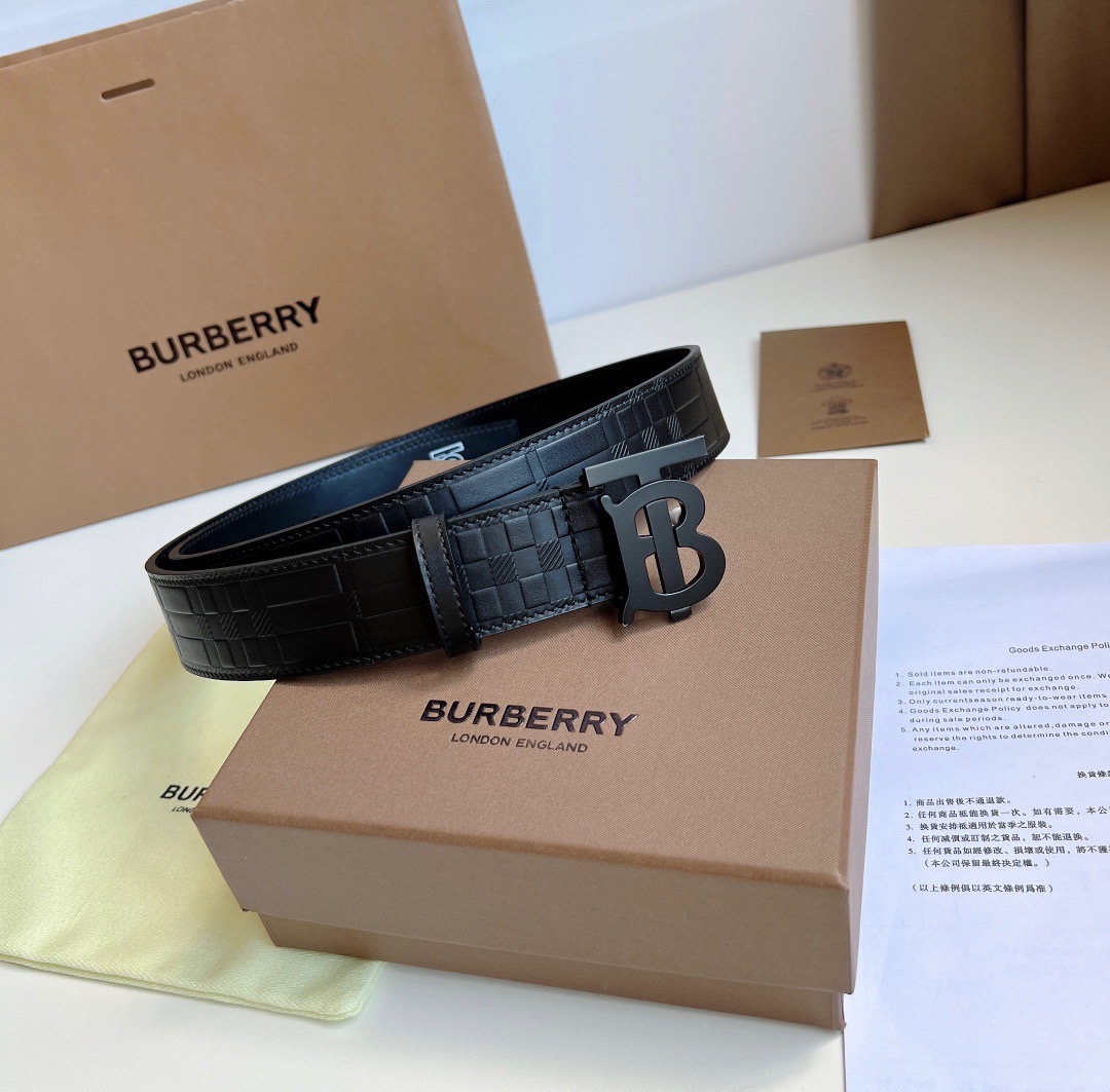 B.urberrry Belts Top Quality 35MM