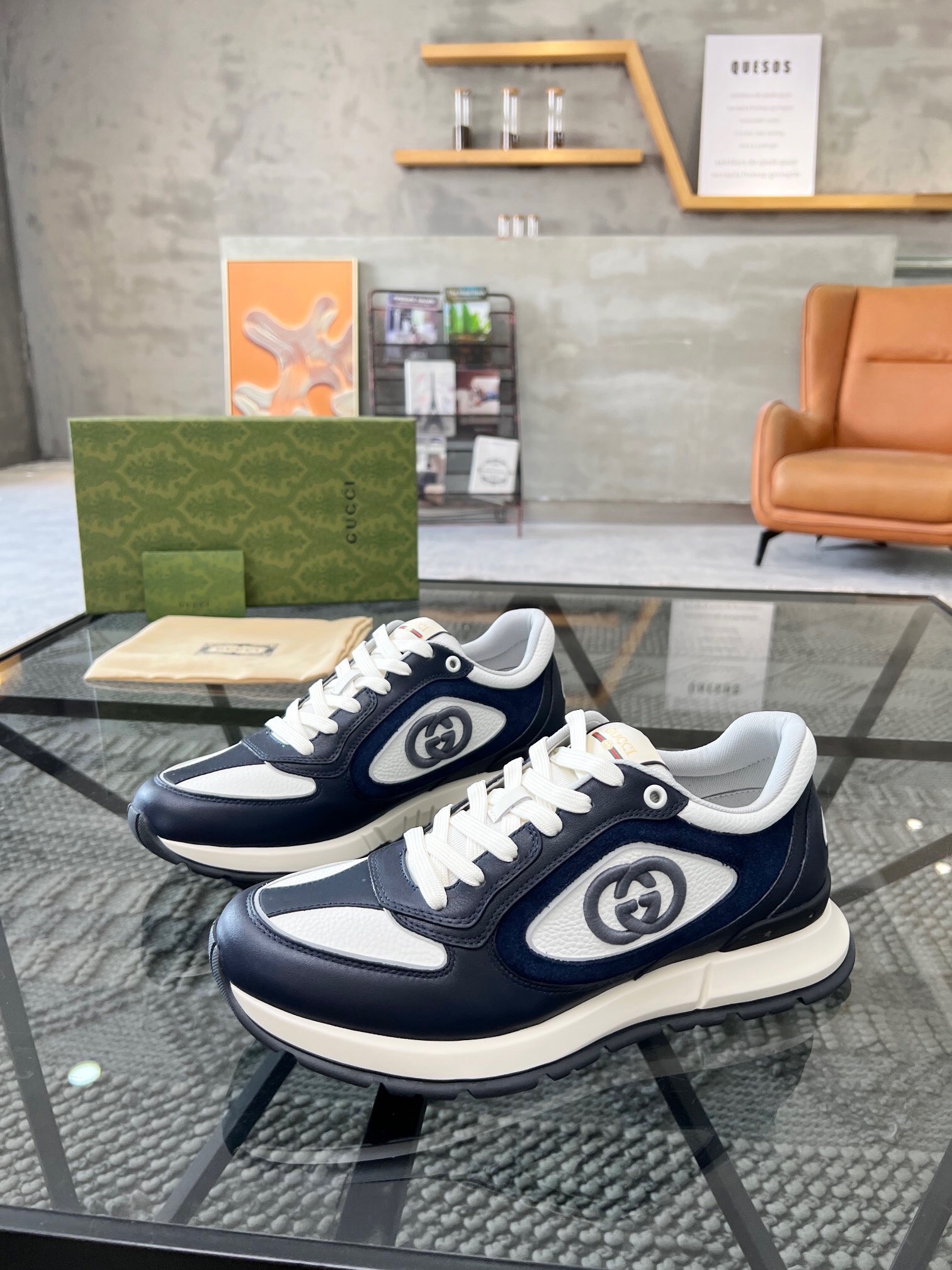 Men G*ucci Top Sneaker