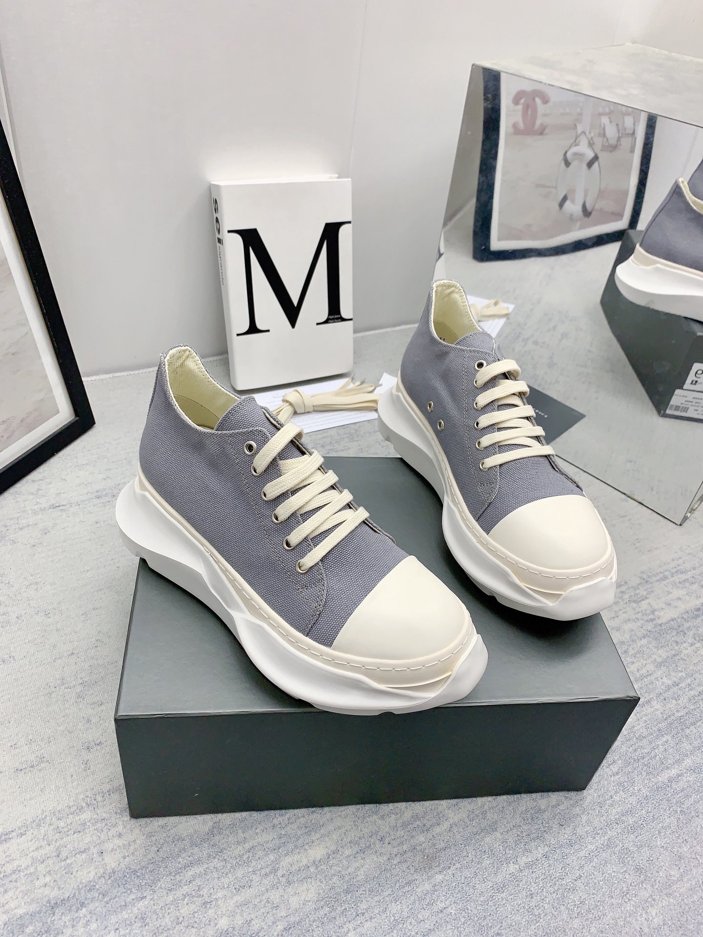 Men Women R*ick O*wens Top Sneaker