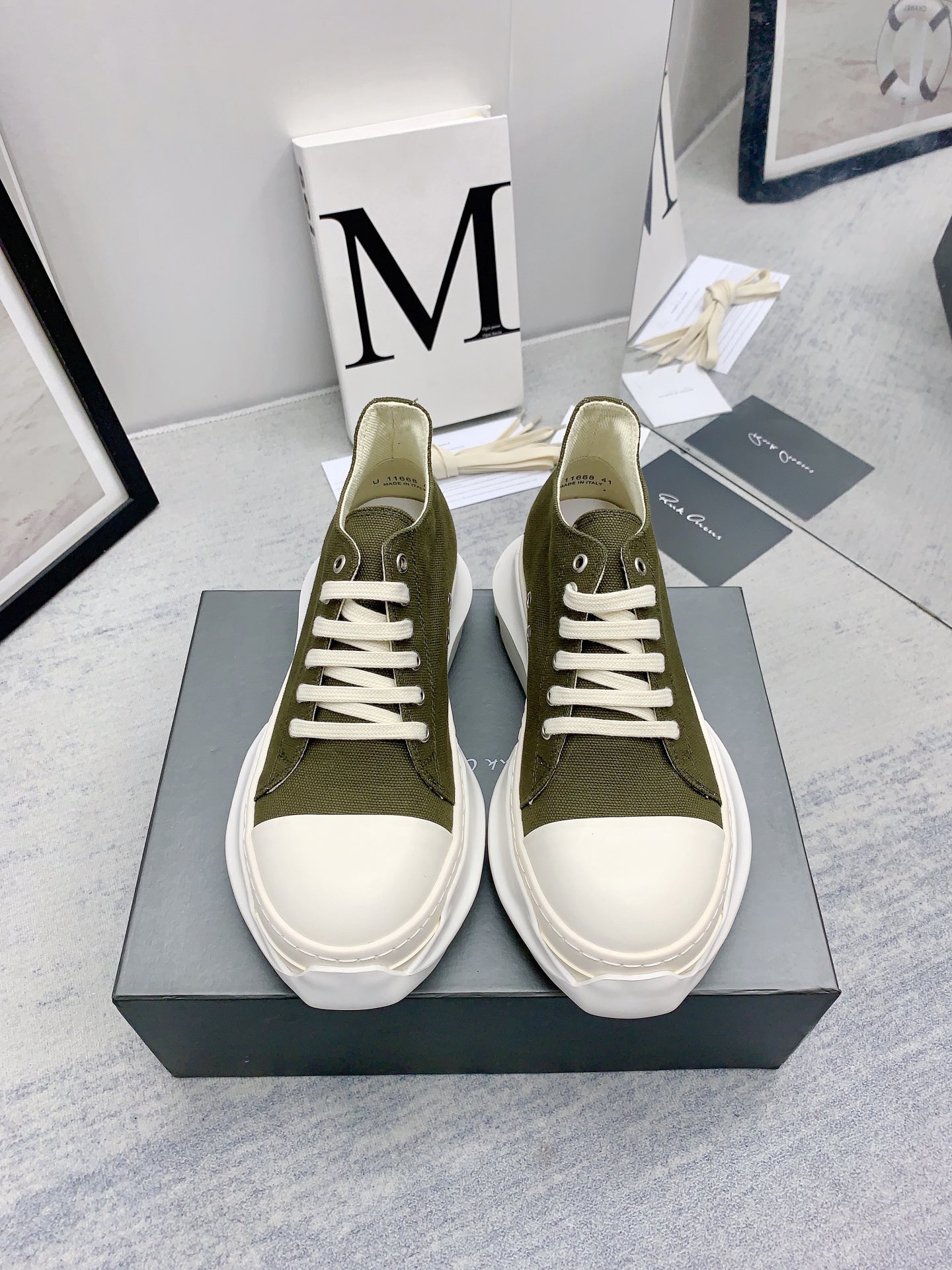 Men Women R*ick O*wens Top Sneaker