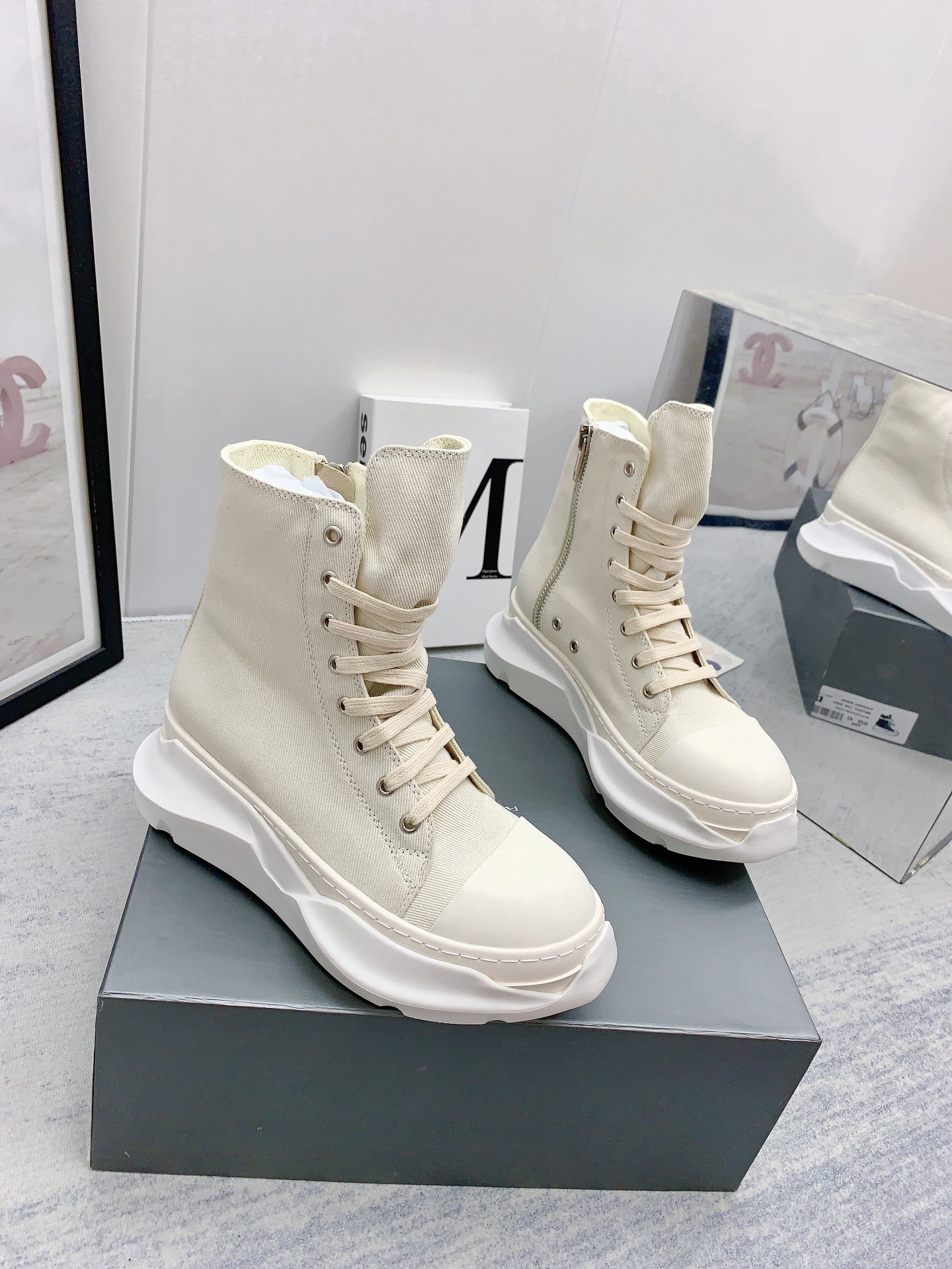 Men Women R*ick O*wens Top Sneaker