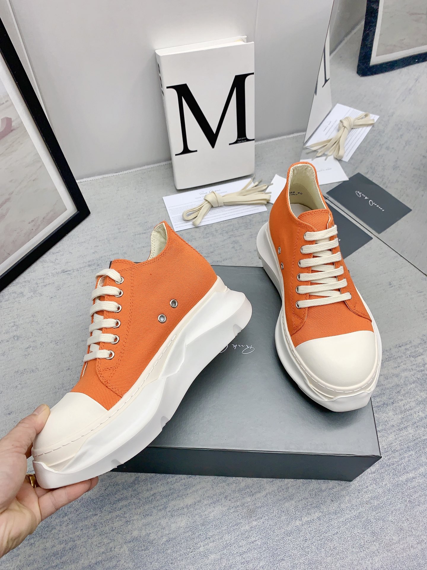 Men Women R*ick O*wens Top Sneaker