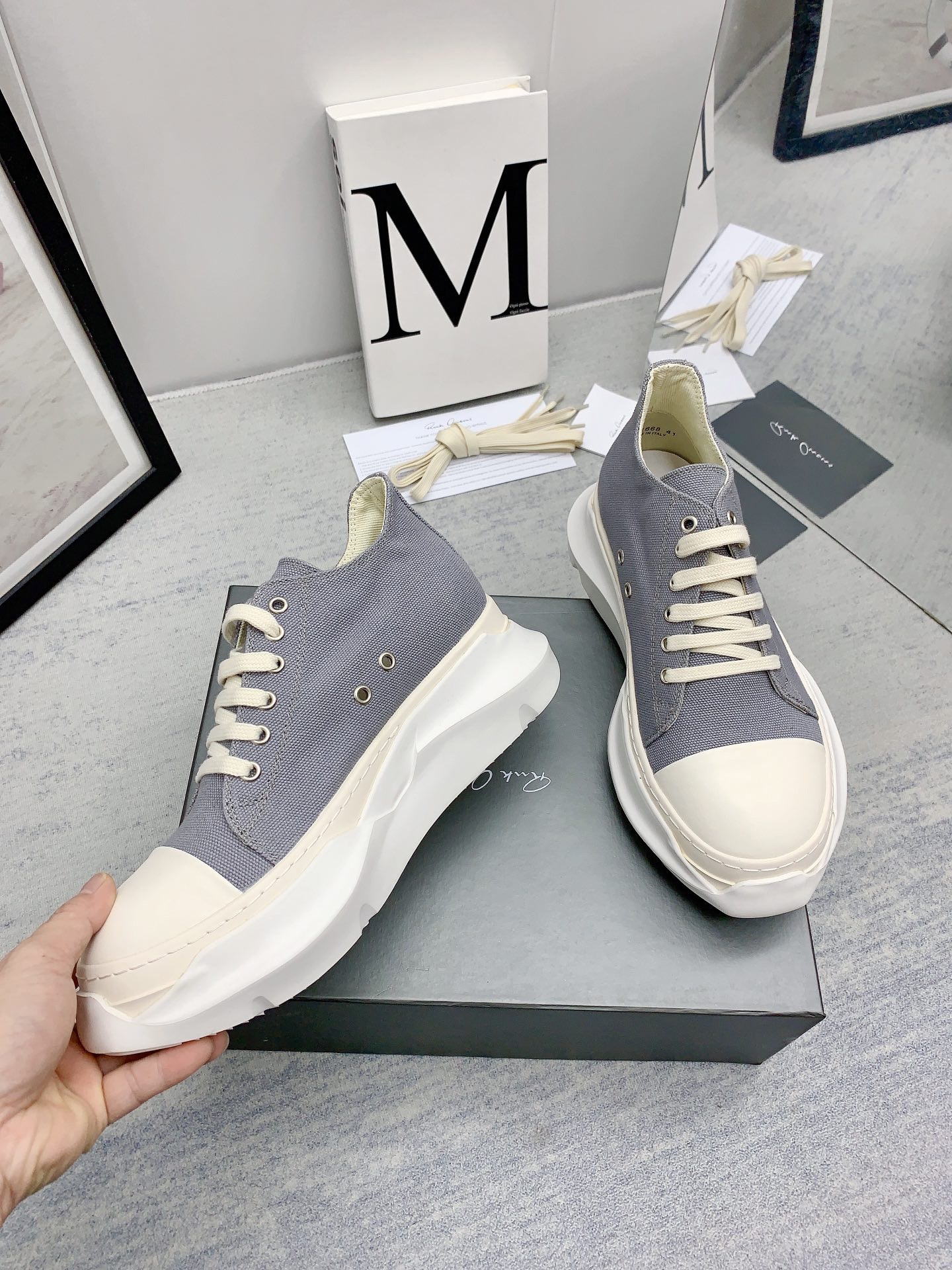 Men Women R*ick O*wens Top Sneaker