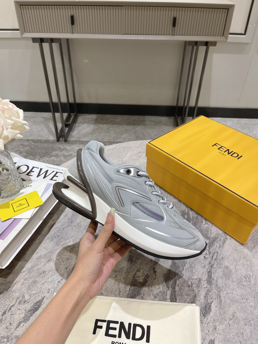 Men Women F*endi Top Sneaker