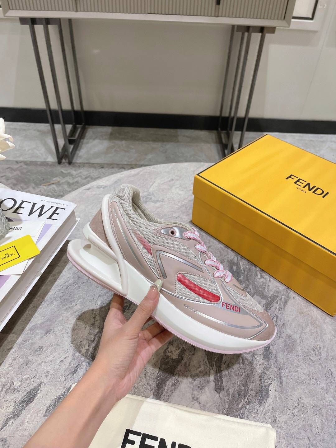 Men Women F*endi Top Sneaker