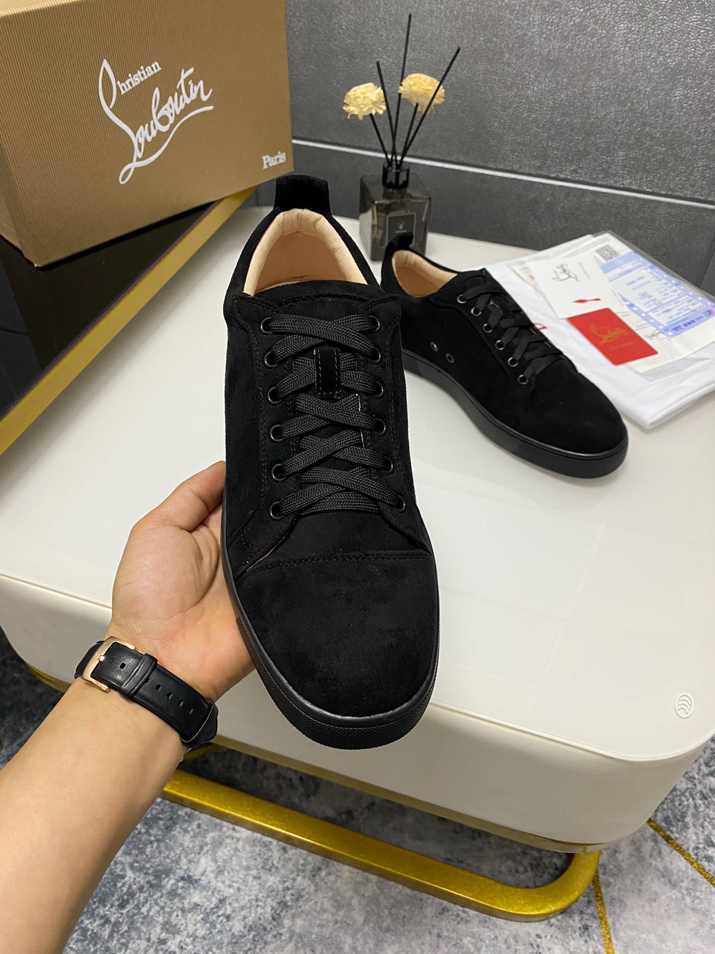 C*hristian ·Louboutin men women TOP sneakers