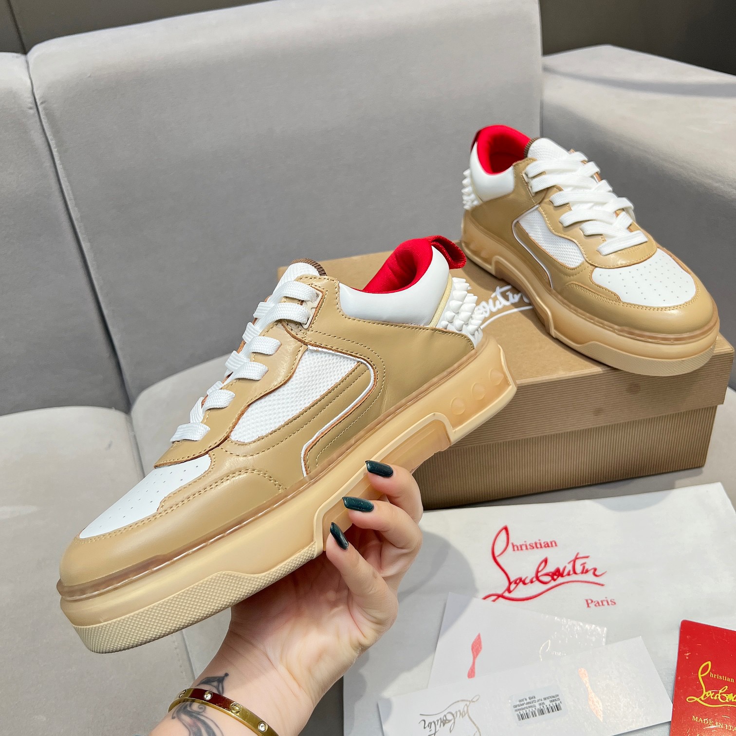 C*hristian ·Louboutin men women TOP sneakers