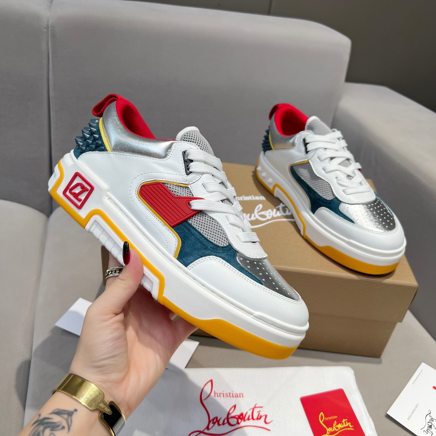 C*hristian ·Louboutin men women TOP sneakers