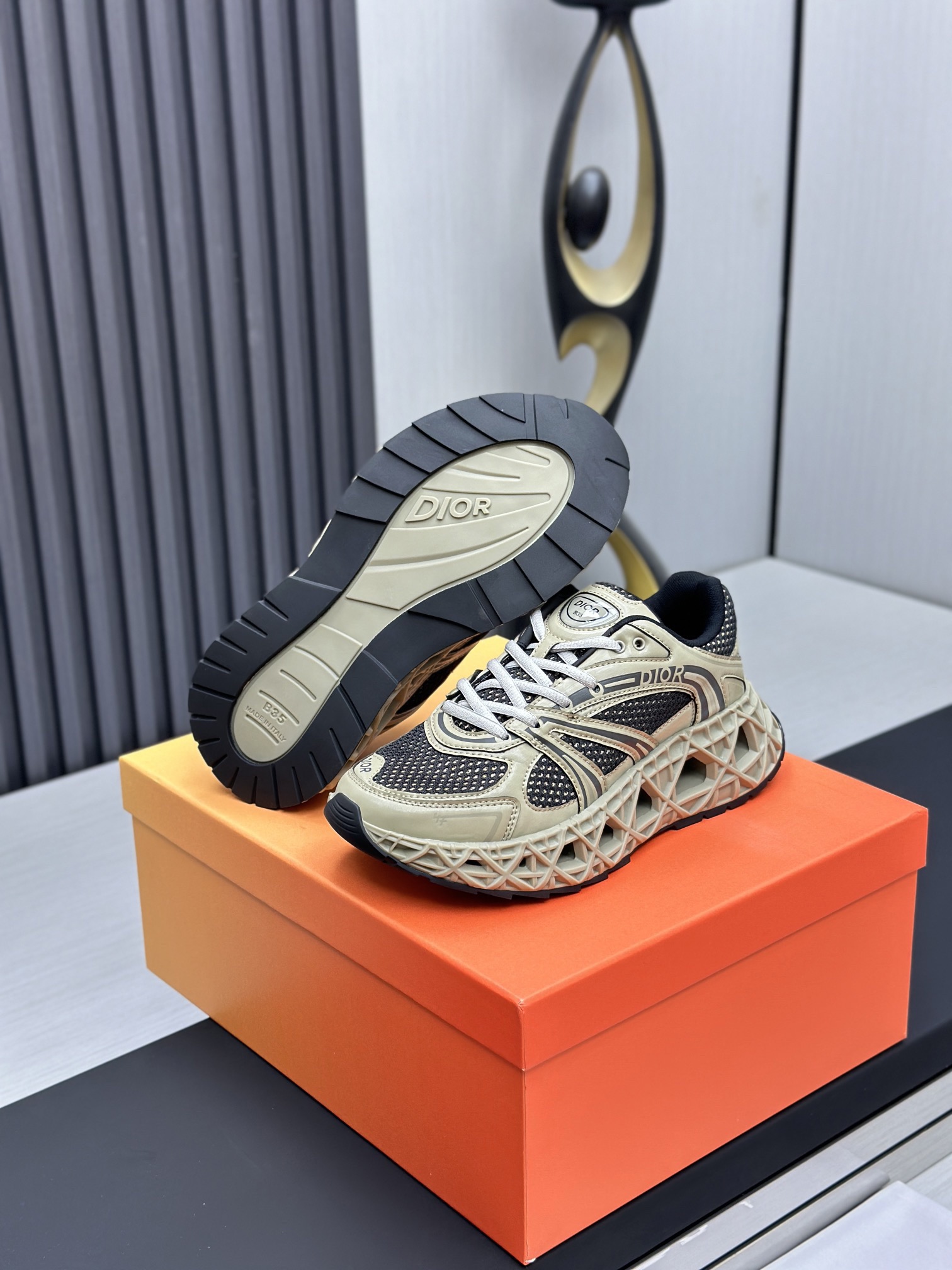 Men D*ior Top Sneaker（）