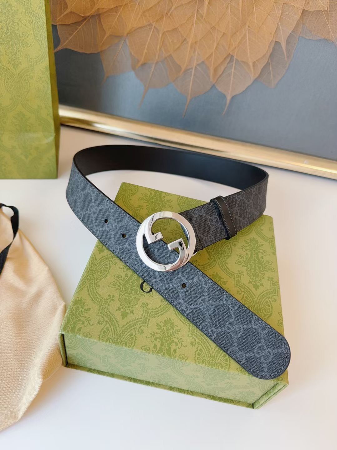 G*ucci Belts Top Quality 4cm