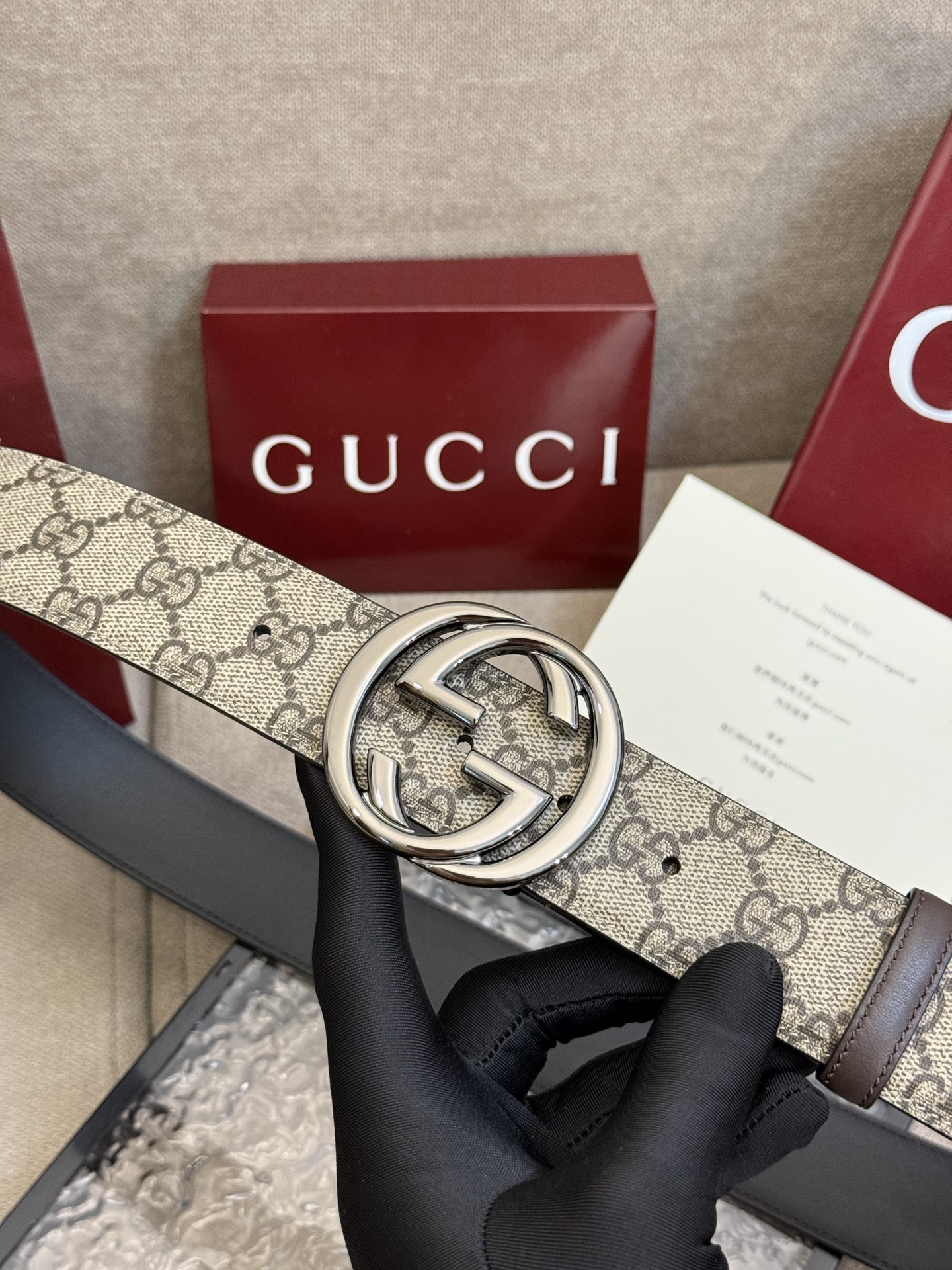G*ucci Belts Top Quality 4cm