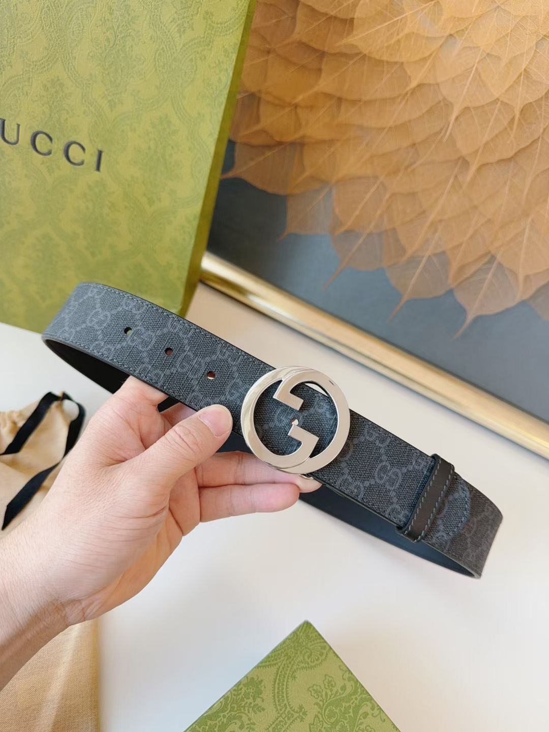 G*ucci Belts Top Quality 4cm