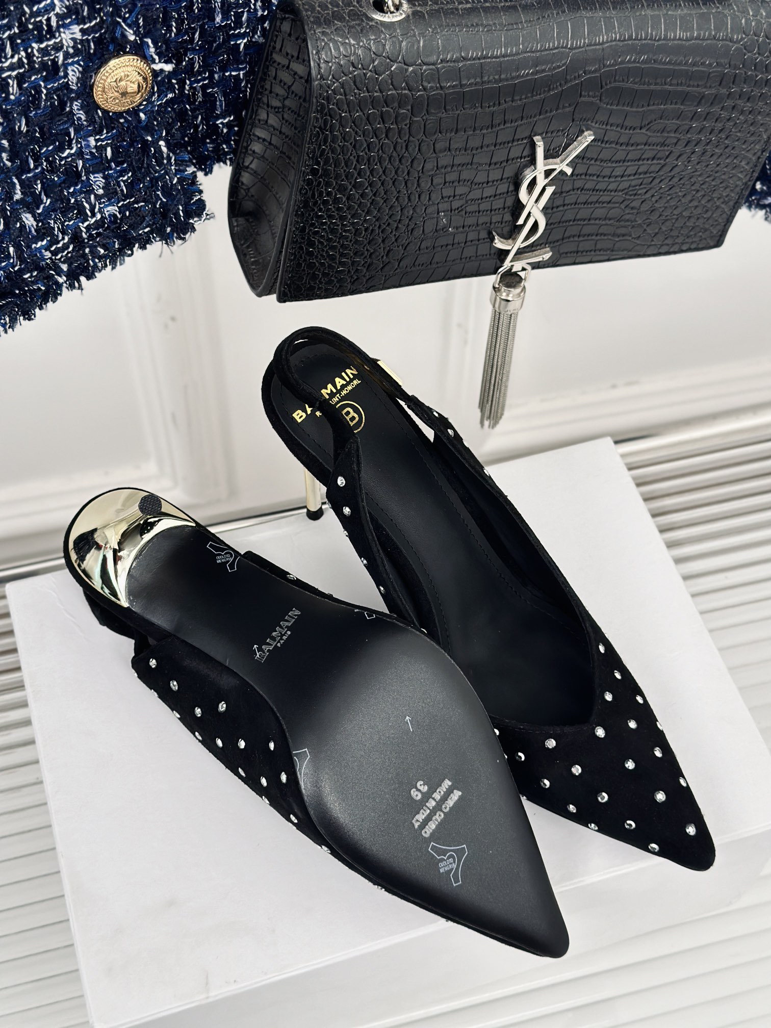 Women Top Quality B*almain shoes 10cm