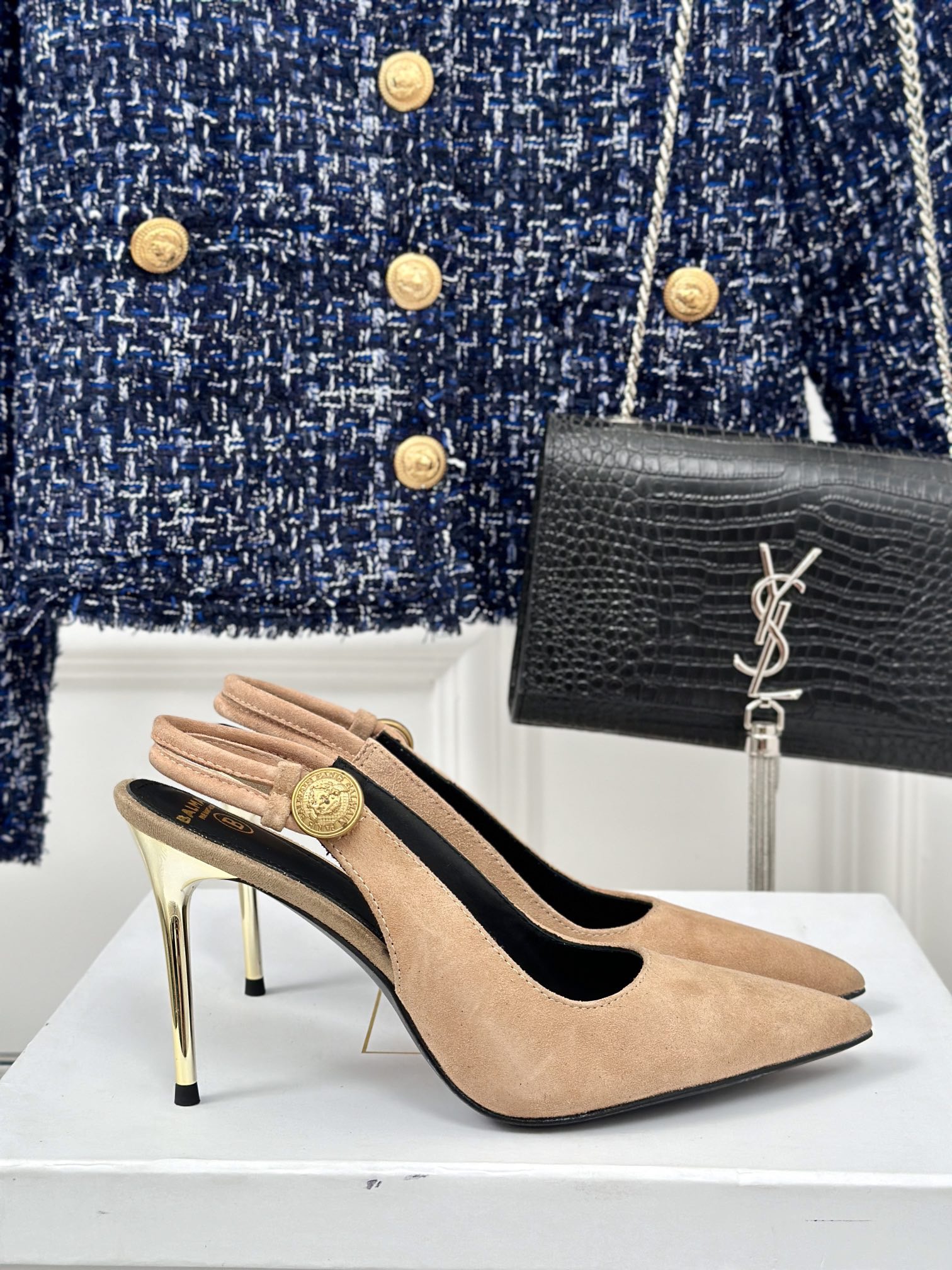 Women Top Quality B*almain shoes 10cm