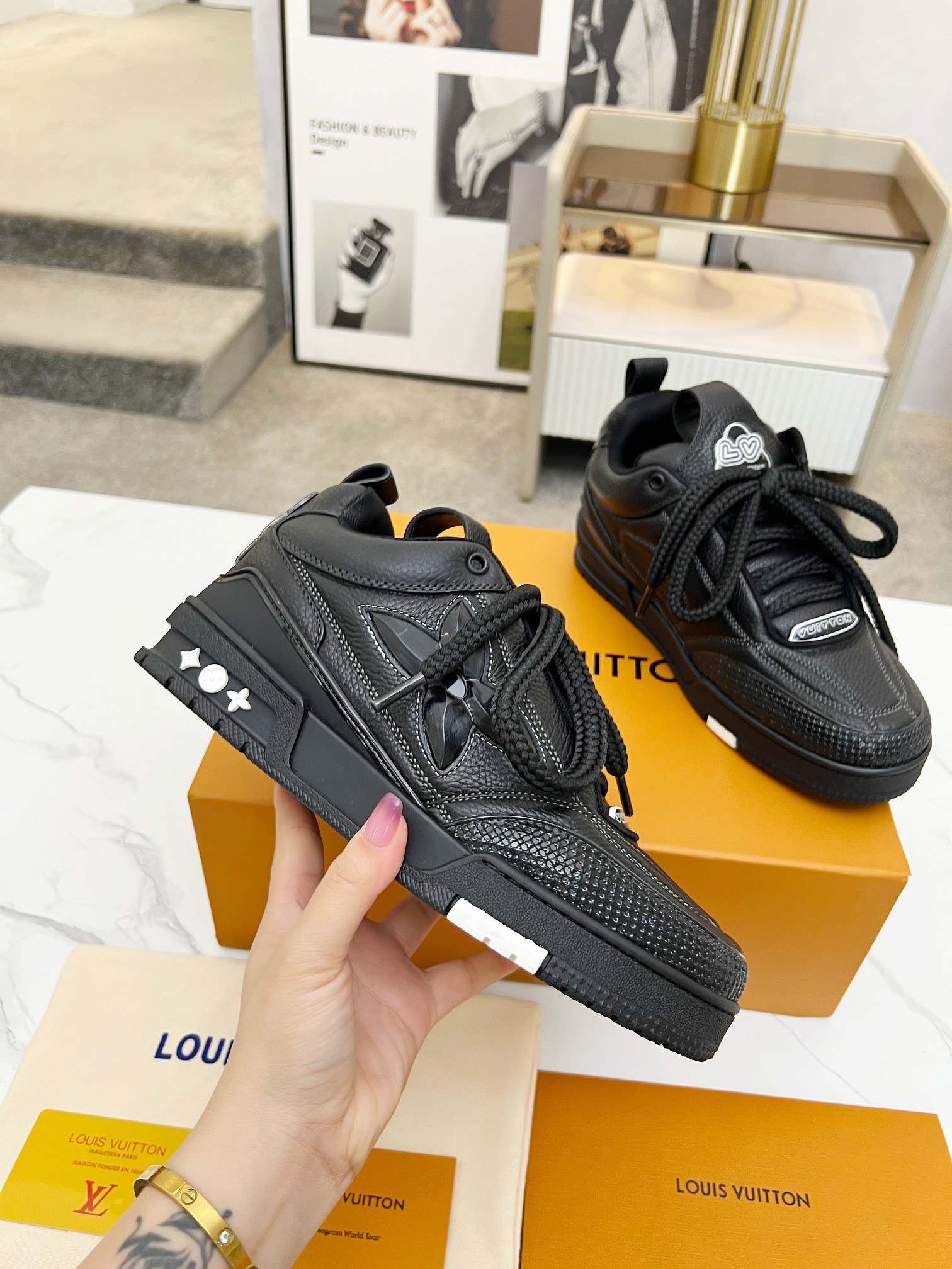 Men Women L*ouis V*uitton Top Sneaker L*V Trainer size 35-46