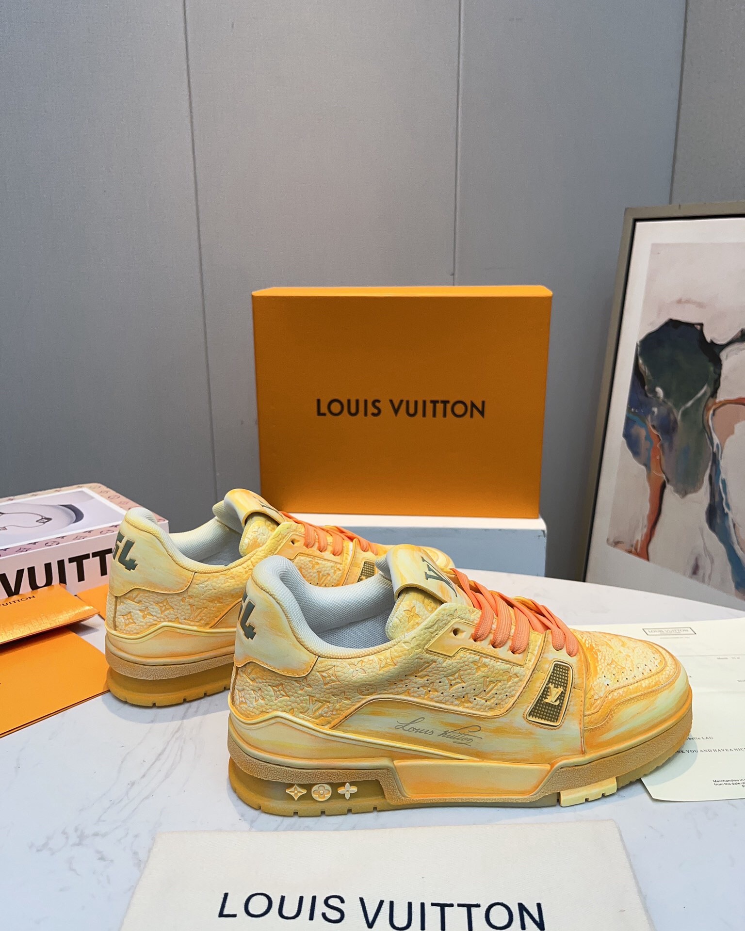 Men Women L*ouis V*uitton Top Sneaker L*V Trainer size 35-46