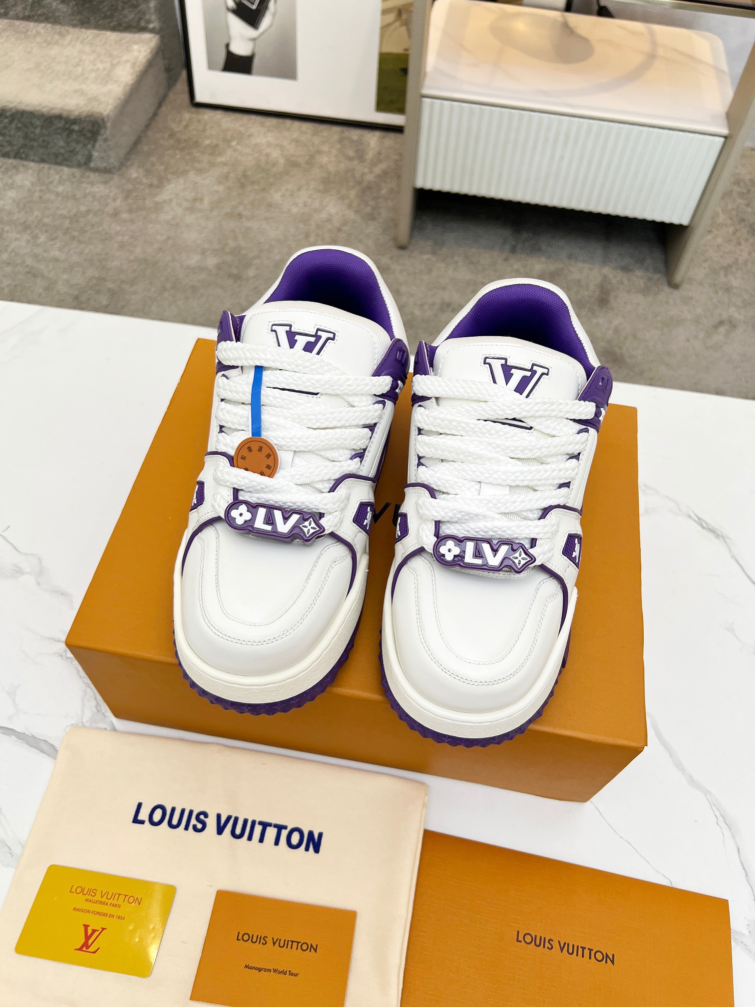 Men Women L*ouis V*uitton Top Sneaker L*V Trainer size 35-46