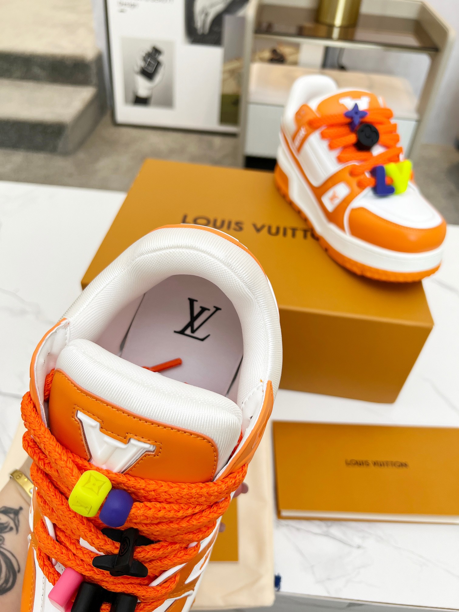 Men Women L*ouis V*uitton Top Sneaker L*V Trainer size 35-46