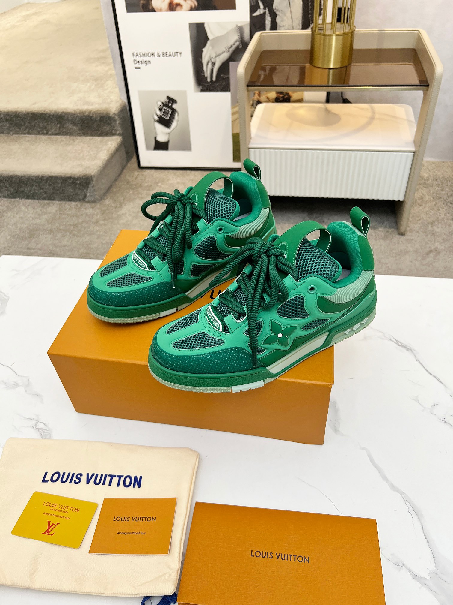 Men Women L*ouis V*uitton Top Sneaker L*V Trainer size 35-46