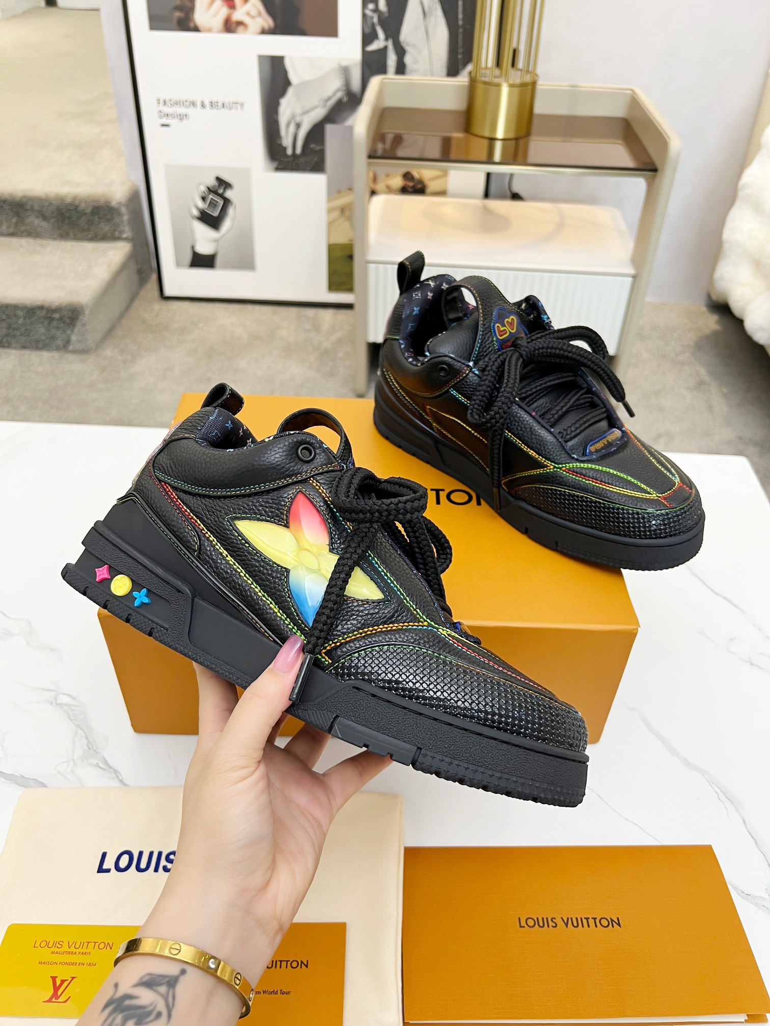 Men Women L*ouis V*uitton Top Sneaker L*V Trainer size 35-46