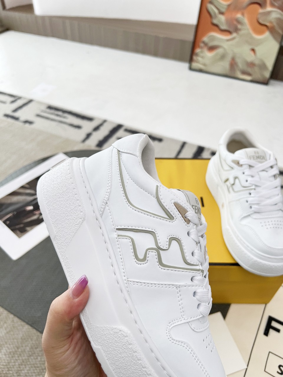 Men Women F*endi Top Sneakers size 35-46